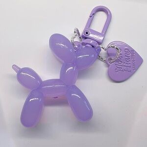 Lavender ballon dog purse charm keychain for your bag purse satchel so cute
